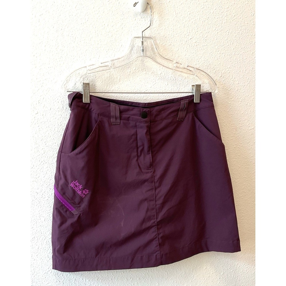Jack Wolfskin Skort Skirt Women's Small Waist Eggplant Purple  Pockets Cpix‎
